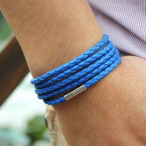 BLAU LEDER ARMBAND