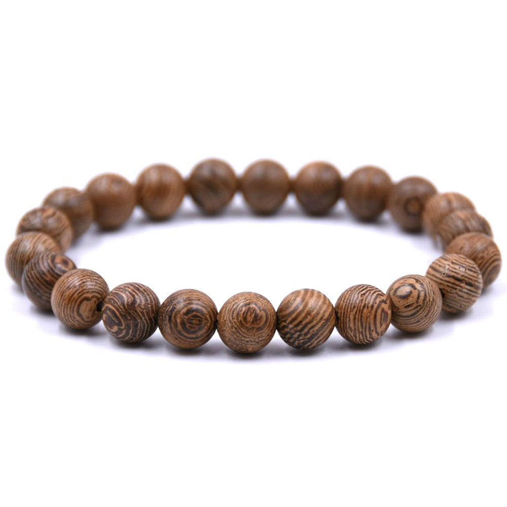 HOLZ ARMBAND HOLZARMBAND BUDDHA HOLZPERLEN WOODEN BALL BRACELET SURFERARMBAND