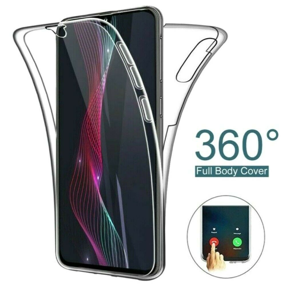 360° GRAD HANDY HÜLLE FÜR SAMSUNG APPLE HUAWEI SCHUTZHÜLLE TPU SILIKON KLAR HUAWEI CASE COVER