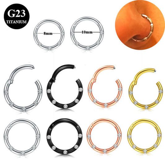 8MM CLICKER NASENPIERCING SEGMENT SEPTUM HOOP TRAGUS ZIRKON NASE OHR RING KLICKER OHRRING 1,2MM