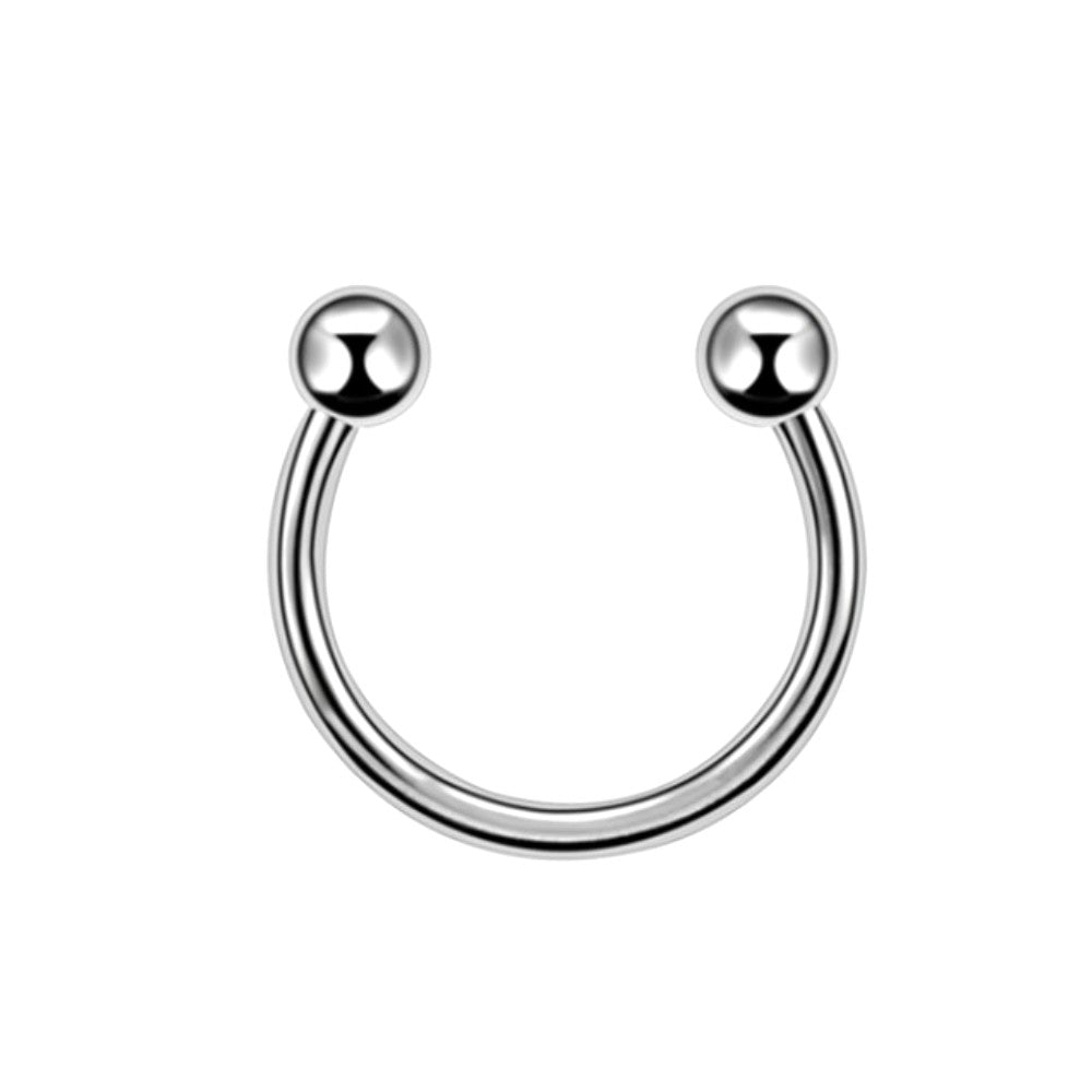 HUFEISEN PIERCING NASENPIERCING SEPTUM RING NASE NIPPEL LIPPEN TRAGUS ROSEGOLD