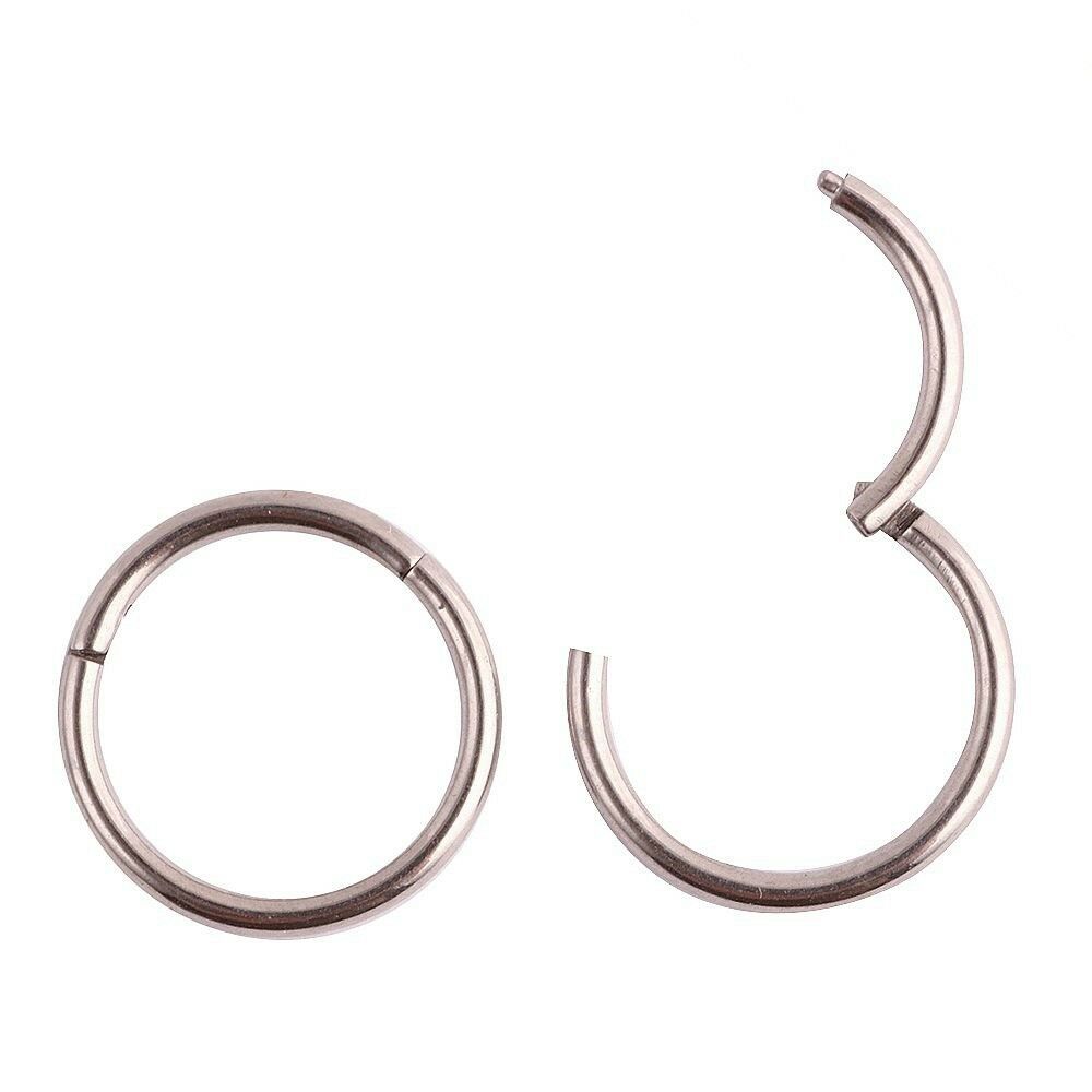 Clicker Septum Piercing Helix Ring Scharnier Ohr Segment Tragus Lippe Klicker