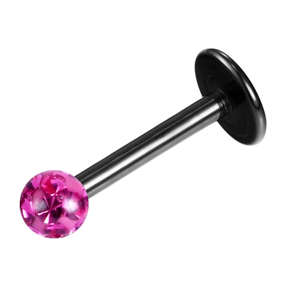 1,2MM LIPPENPIERCING FERIDO LABRET MONROE MADONNA KUGEL KRISTALL TRAGUS PIERCING